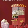 Yağsız Mısır Patlatma Popcorn Makinesi Kırmızı