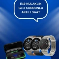 Yeni Nesil Akıllı Saat Ve Bluetooth Kulaklık Titreşim Bildirimleri Uyku Takibi