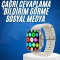 Yeni Nesil Bluetooth Bağlantılı Akıllı Saat Sosyal Medya Girişli Uyku Takibi