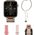 Yeni Nesil Kadın Akıllı Saat Rose Gold Android ve İos Uyumlu