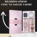 Yeni Nesil Kaliteli Akıllı Saat ve Kablosuz Bluetooth Kulaklık Yüksek Ses Kaliteli