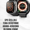 Yeni Nesil Ultra Akıllı Saat Titreşimli, Uyku & Sağlık Takibi, Çift Kordon