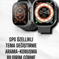 Yeni Nesil Ultra Akıllı Saat Titreşimli, Uyku & Sağlık Takibi, Çift Kordon