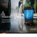Yüksek Basınçlı Yıkama Makinesi Fırçasız Katlanır Kovalı 150w 14/16 Bar 13 Litre