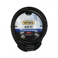Yuma Ym-747 120cm 20mm 5 Şifreli Siyah Motorsiklet Kilidi