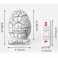 Yumurta Şeklinde Su Dalgalı Bluetooth Speaker Lamba Renkli Şarjlı