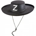Z Logolu Çocuk Boy Bağcıklı Zorro Şapkası