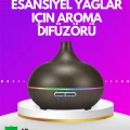 Zamanlayıcılı ve Otomatik Kapanmalı Aromaterapi Nemlendirici Difüzör