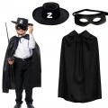 Zorro Pelerini Şapkası Ve Maske Seti Çocuk Boy
