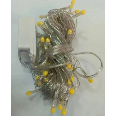10m 100 Led Damla Uçlu Led Işık Beyaz Işık Şeffaf Kablo