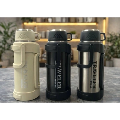 1200 Ml Çift Katmanlı Vakumlu Paslanmaz Çelik Termos Alk4639