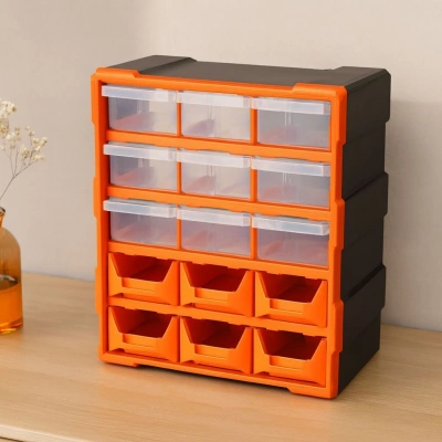 18li Monoblok Avadanlık Çekmece Seti (9 Kapalı+9 Açık)