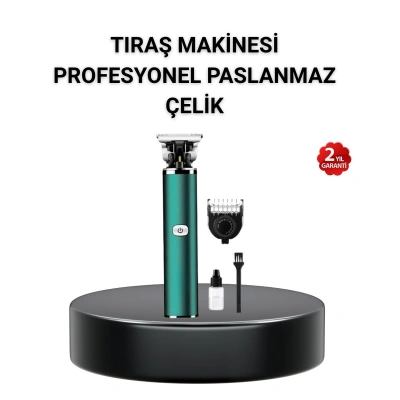 180 Dakika Kullanım Süreli Şarjlı Tıraş Makinesi – Hızlı Şarj, USB Girişli, Yüksek Kapasiteli
