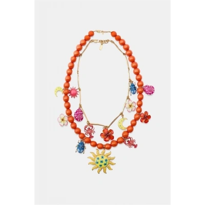 2li Charm Kolye - Turuncu