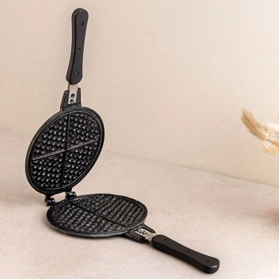 20 cm Granit Döküm Waffle Tava - Bakalit Saplı