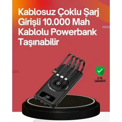 22.5W Hızlı + 15W Kablosuz Şarj – Akıllı Powerbank ile Her An Enerji
