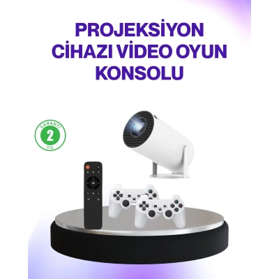 2.4G Kablosuz Destekli Oyun ve Film Projeksiyonu Ev Kullanımı İçin