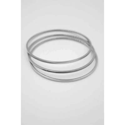 3lü Ajda Bilezik -65mm - Gümüş