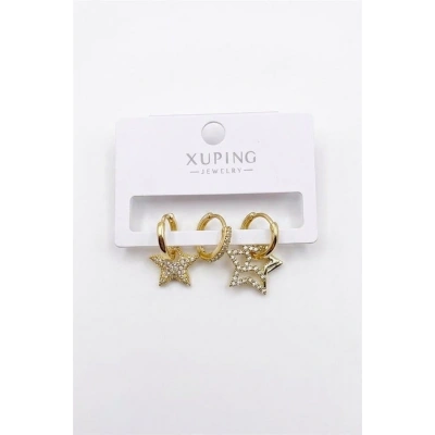 3lü Xuping Küpe - Altın