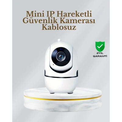 360° Dönen Akıllı WiFi Kamera – Uzaktan Kontrol ve İki Yönlü Ses Özellikli