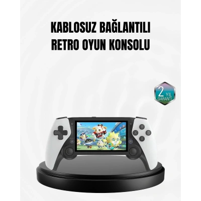 4.3 İnç Ekranlı Retro Oyun Konsolu – 64 GB Hafızalı, Şarjlı ve Multimedya Destekli