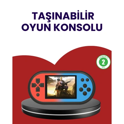 520 Oyunlu El Oyun Konsolu TV Bağlantılı HD LCD Ekranlı