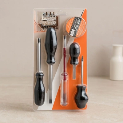 6 Parça Tornavida Seti - Kontrol Kalemi & Elektrik Bantı