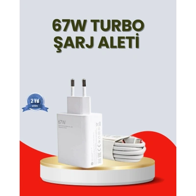 67 Watt Ultra Hızlı Şarj Adaptörü Xiaomi Redmi 9 10 12C Uyumlu