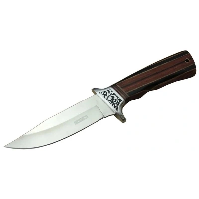 A058-1 Kamp Bıçağı 26,5 Cm - Ahşap Sap, Kılıflı