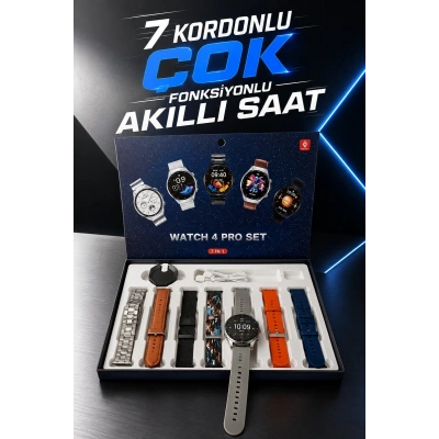 Akıllı Saat 7 Kordonlu Yeni Nesil Arama Cevaplayan Çok Fonksiyonlu