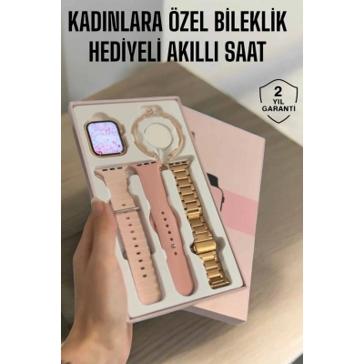 Akıllı Saat Adımsayar, Nabız Takibi ve GPS Destekli Kadınlara Özel