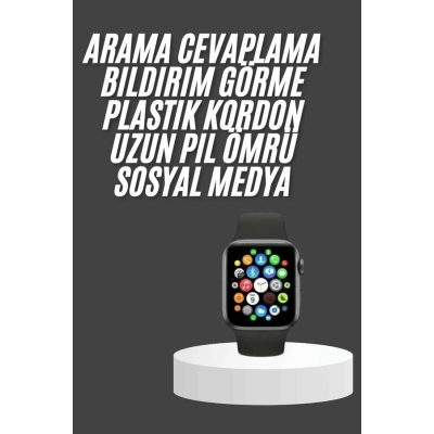 Akıllı Saat Çok Fonksiyonlu Uyku Takibi Adımsayar Nabız Ölçer Arama Cevaplayan