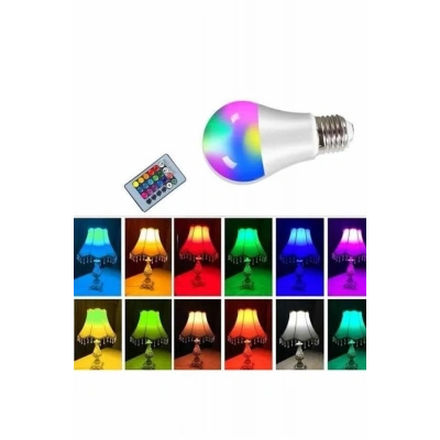 Ambiyans Aydınlatma RGB Led Lamba Kumandalı Renk Değiştirebilen