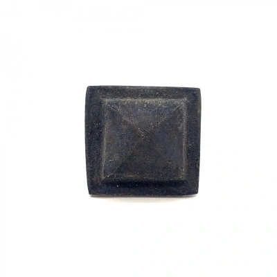Antika Tarz Dekoratif Pirinç Flanşlı Piramit Kabara - 29 Mm, Oksit