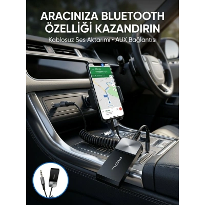 Araç ve Ev Ses Sistemleri İçin Bluetooth AUX Adaptörü