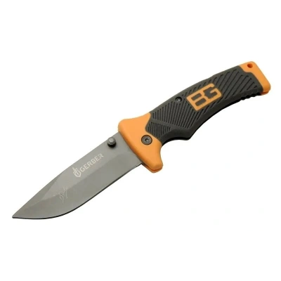 Bear Grylls 113 Turuncu Kamp Çakı 21cm - Manuel, Kemerlikli