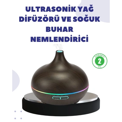BN01 Uçucu Yağ Uyumlu Renkli LED Işıklı Nemlendirici