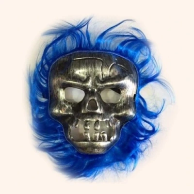 HERŞEYTREND Cadılar Bayramı Maskesi Lacivert