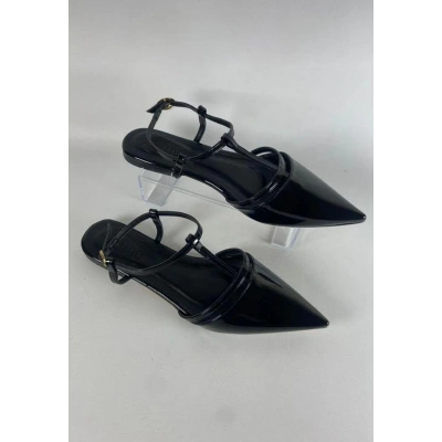 Canca Siyah Rugan Babet Ayakkabı