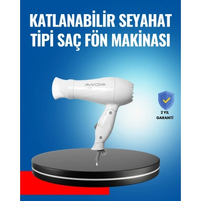 Çift Isı ve Hız Ayarlı Katlanabilir Saç Kurutma Makinesi