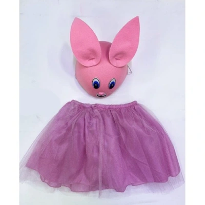HERŞEYTREND Çocuk Gösteri Kostümü Pembe Tavşan