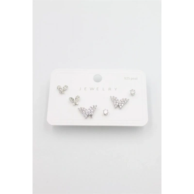 Çoklu Set Küpe - Gümüş