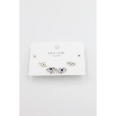 Çoklu Set Küpe - Gümüş