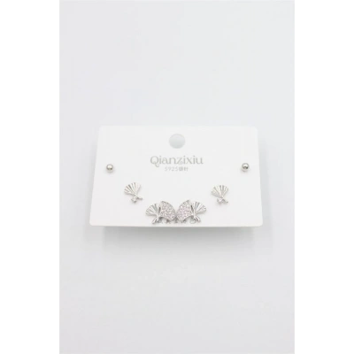 Çoklu Set Küpe - Gümüş