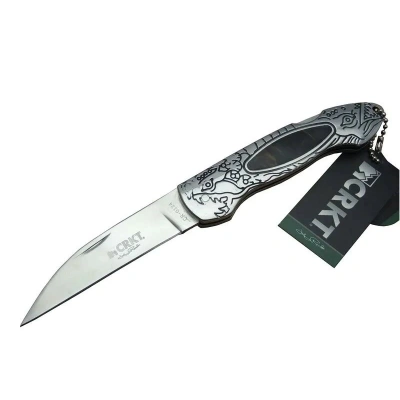 Cr 0124 Kamp Çakı 20 Cm - Metal Desenli Sap, Kılıflı, Kutulu