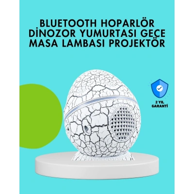 Dinozor Yumurtası Tasarımlı Gece Lambası – Müzik ve Işık Senkronizasyonlu