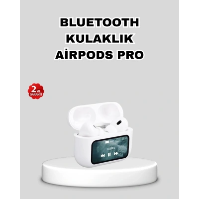 Dokunmatik Ekranlı Bluetooth Kulaklık – ANC, Suya Dayanıklı, Powerbank Kutulu