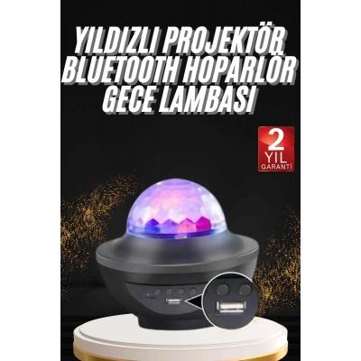 Dönen Işıklı Disko Topu Projektör Müzik Çalarlı Disco Speaker
