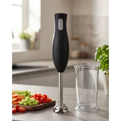 El Blenderı Paslanmaz Çelik Metal Ayaklı Ergonomik Tasarımlı Mutfak Blender