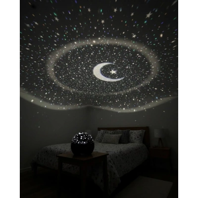 Fişli Yıldız Projektör Gece Lambası Müzikli